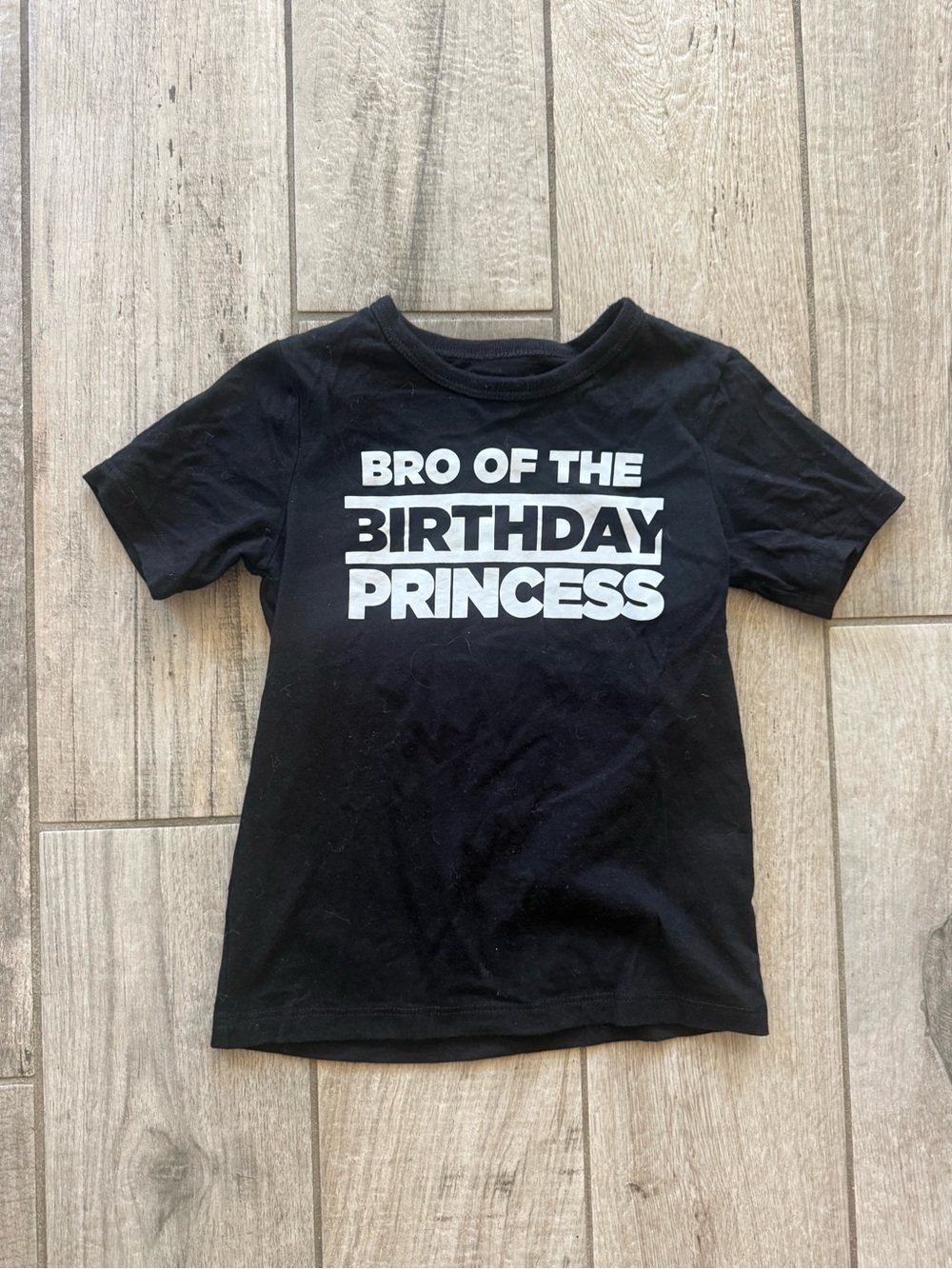 The Children's Place Black "Bro of the Birthday Princess" Tee
